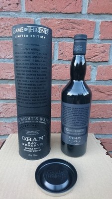 Whisky Game of Thrones Oban Bay Reserve Single Malt The Night's Watch neu 0,7L