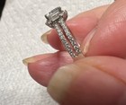 Elegant Vintage Sterling Silver 925 CZ Band Ring — photo 5