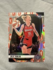 Julie Vanloo 2024 Panini Prizm WNBA Prizm Logo Variation SP RC #42 Mystics