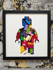 IKEA SANNAHED 25x25cm 3D Deep Shadow Box Frame -Lego Minifigure. 🇬🇧UK Seller