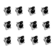12 RJ45 Ethernet DSeries Panel Mount Floor Box Connectors Pass Through Cat5/Cat6