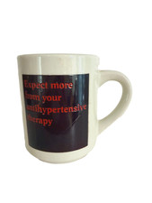 Vintage Pharmaceutical Advertising Drug Rep Coffee Mug Hytrin Expect More