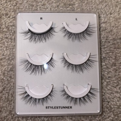 Lilly Lashes Rule Breaker SELF-ADHESIVE  Natural Volume + Medium (3 Pairs) *NWOB