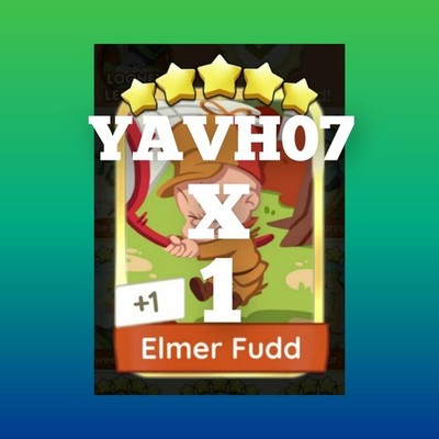 1 x Elmer Fudd (     ) - set 21 (Golden Blitz Sticker Mono_poly_ Go)
