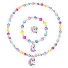 Girls Play Necklace and Bracelets Toddler Unicorn Jewelry Kids Little Girls