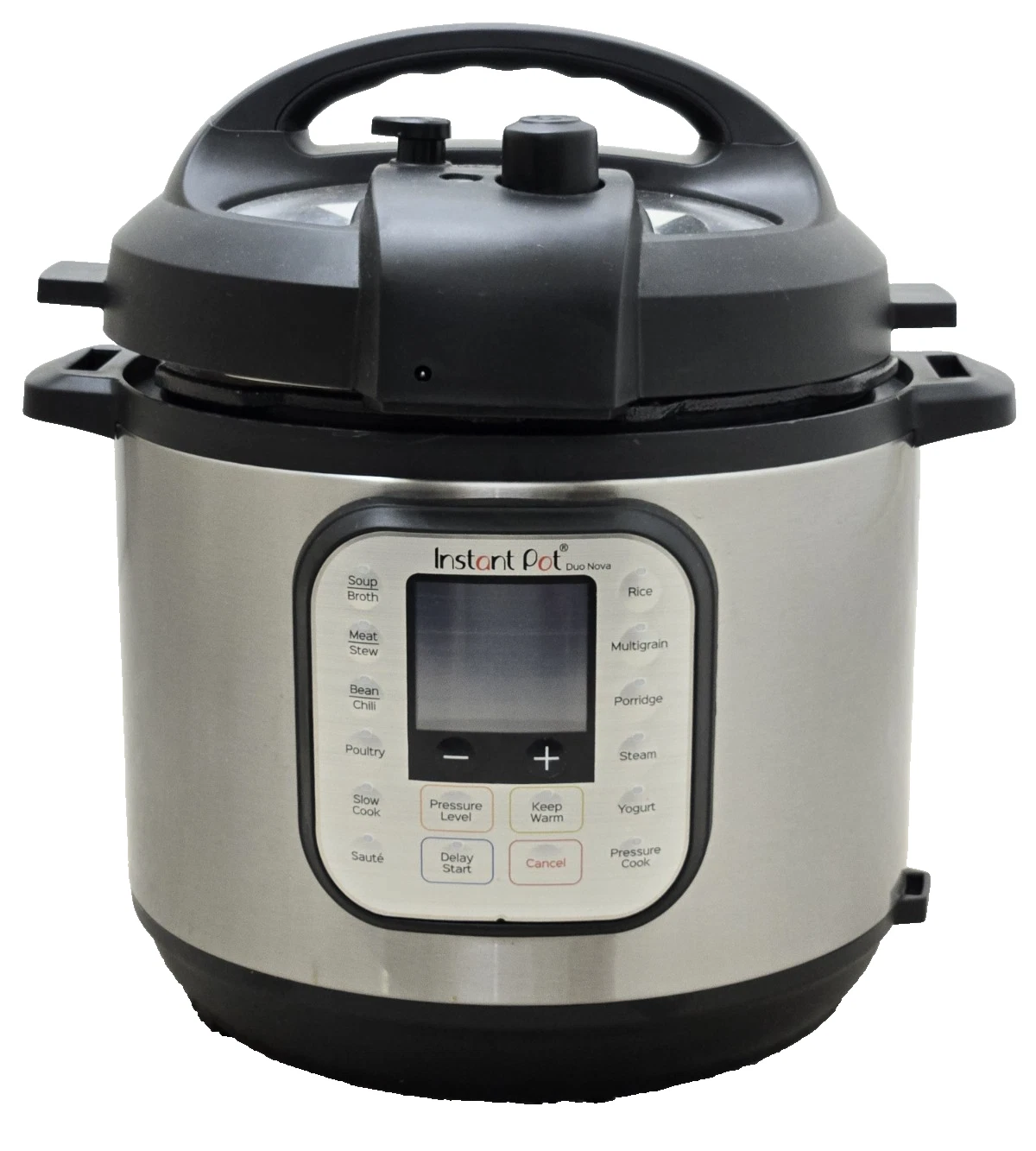 instant pot DUO Nova 6 QT. Duo Nova 60 stainless 12 pre sets slow cooker steamer