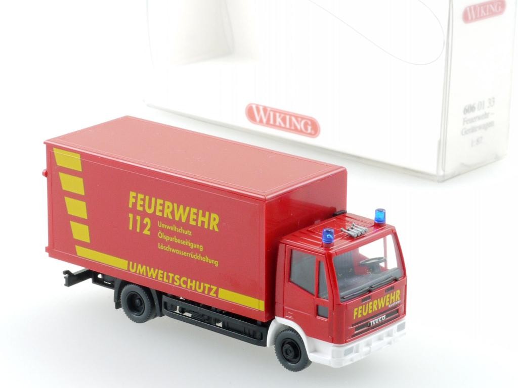 Wiking 6060133 Iveco Fire Trolley Environmental Protection Mint! Sg 1704-14-61
