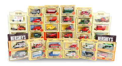 Assorted Quantity 46 Lledo Vehicles - Boxed 1980's Diecast Many w/Figures