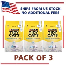 Tidy Cats Tidy Care Alert Non Clumping Unscented Silica Litter 8lb (Pack of 3)