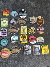 Bundle Of Pub Pump Clips Fonts Advertising Signs Joblot For Home Bar Man Cave