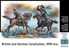 1/35 WWI British  German Fighting Cavalrymen 2 Mtd 
