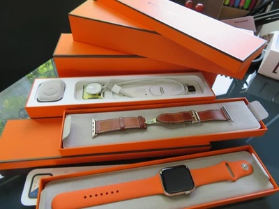 Apple Watch Series 4 Hermès 44mm Edelstahlgehäuse / GPS - mit OVP - Bild 1 von 4