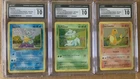 CGC 10 SET Bulbasaur Charmander Squirtle Classic Collection English SEQUENTIAL