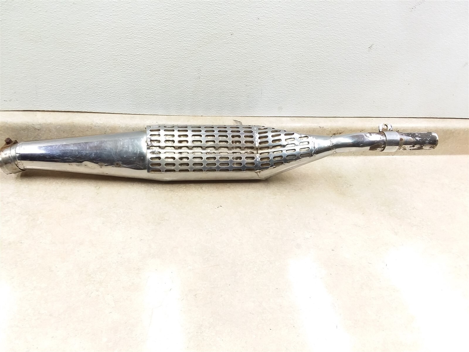 OSSA 250 Pioneer Chrome Good Original Exhaust Muffler 1971 1