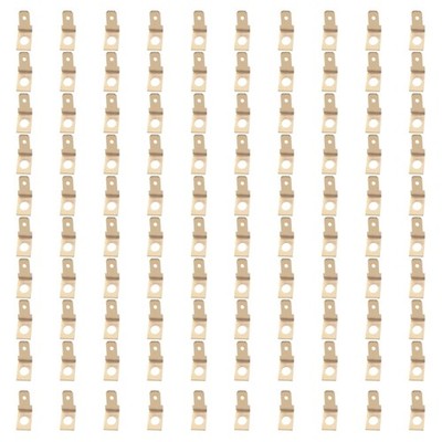 100Pcs Male Spades Connectors Brass Quick Disconnects Terminals for Electronics