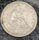 1855 P Seated Liberty Quarter VF Condition