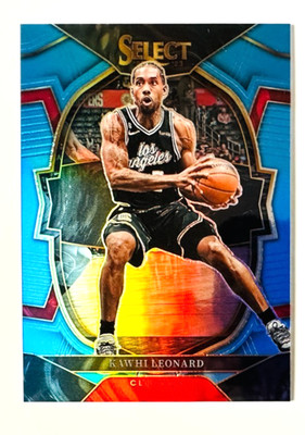 2022-23 Panini Select Kawhi Leonard BLUE Prizm Card SP #/299 Clippers!