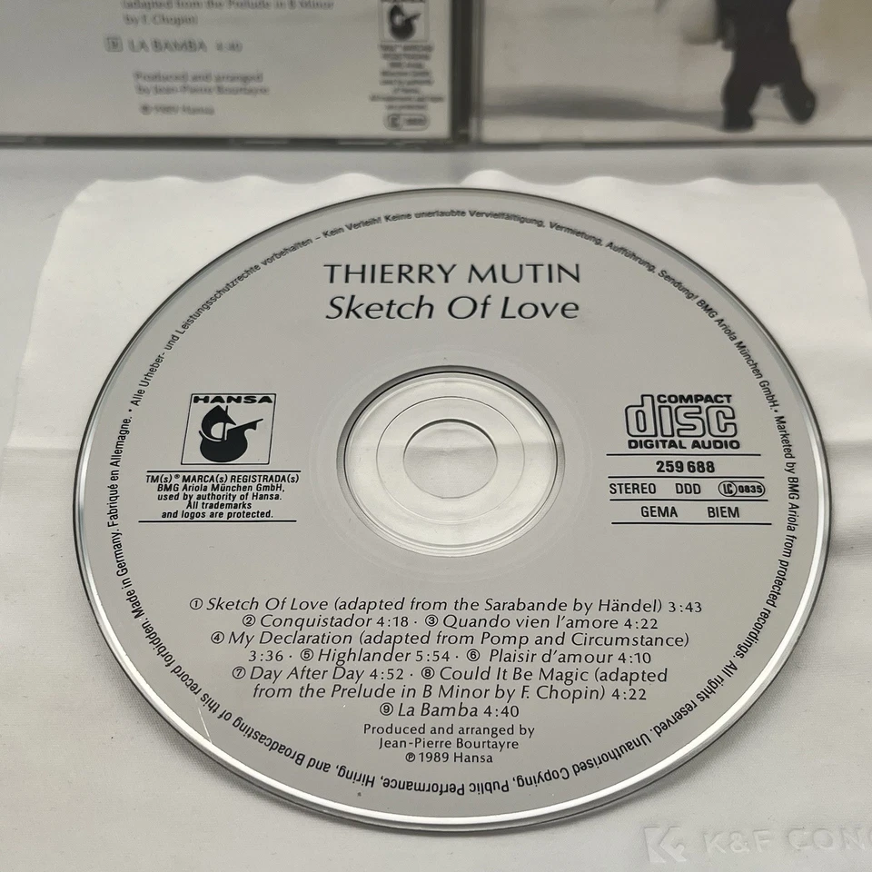 Thierry Mutin - Sketch of love (1989) | CD 📀🟪 - Bild 2 von 4