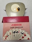 Vintage 50s Johnson Card Shuffler Model No. 50 Hand Crank W/ Box — photo 2