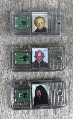 Star Wars CommTech Chips Lot   Darth Maul x2 + Palpatine   Sith Lords Villains
