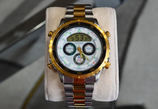 NOS CITIZEN C050-088387 ANALOG/DIGITAL YACHTING SAILING WATCH VINTAGE 1992 DIVER