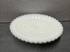 Vintage Avon Milk Glass Owl Soap/Trinket Dish with Scalloped Edges