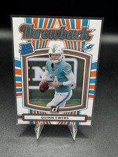 Quinn Ewers Donruss 2025 Donruss #4 Rated Rookies Throwback Miami Dolphins