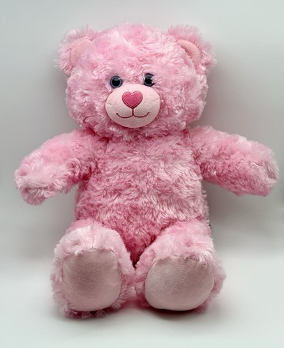 Build A Bear BABW rosa Wirbel Teddybär mit Herznase Plüsch - Bild 1 von 8