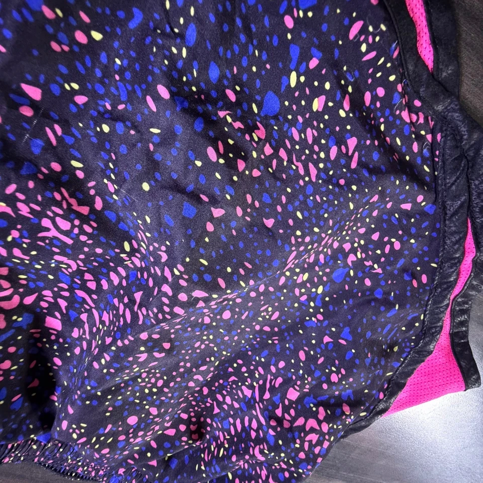 Soffe Junior Low Rise Running Shorts M Black Pink Blue Athletic Gym - Image 2 of 3