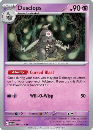 Dusclops 036/131 Near Mint