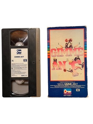Gimme an F VHS 1984 Comedy Cheerleader Key Video Fox RARE