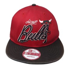 New Era NBA Chicago Bulls 9FIFTY Snapback Hat Red Black OS Hardwood Classics