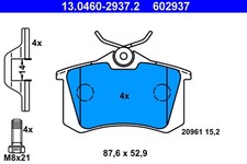 Bremsbelagsatz Scheibenbremse ATE 13.0460-2937.2 für VW GOLF 19E 1G1 CORRADO 53I