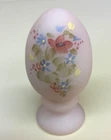 Fenton Pink Egg - Floral Design - Matte Finish - Beautiful Condition!!