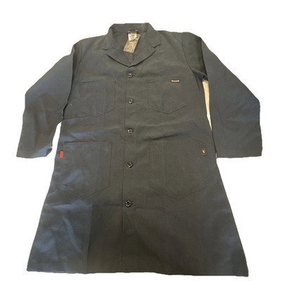 NWT Workrite Flame Resistant light Cover Coat Mens Lg Navy blue Industrial wear