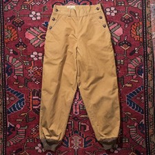 Vtg 1930s 40s Duxbak Utica Womens Hunting Pants Duck Canvas Bakelite Buttons 26