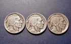 Nice Mid-grade 1916-P,D & S Buffalo Nickels