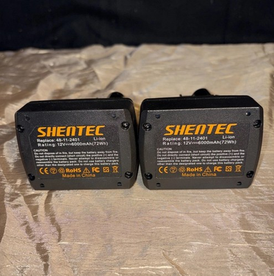 #ad #ad 2 Pack Shentec 12V 6000mAh Li Ion Replacement Battery 72Wh Rechargeable $40.72
