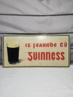 New ListingVintage 1997 Guinness Draught Gaelic Embossed Pub Bar Brewing Beer Steel Sign
