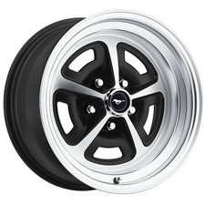 Legendary Wheel Co. Blacksatin 15x7 Magnum 500 Single Wheel Mustang 65-73