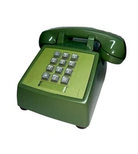 Western Electric Moss Green 2500 Touch Tone Desk Telephone