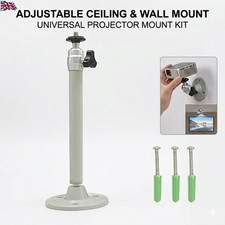 Ceiling Wall Projector Mount Stand Bracket Holder Tilt & Swivel Mini Universal