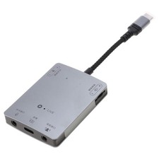 Typec Mobile Phone Adapter Sound Card Converter for Live Broadcast/ Recording
