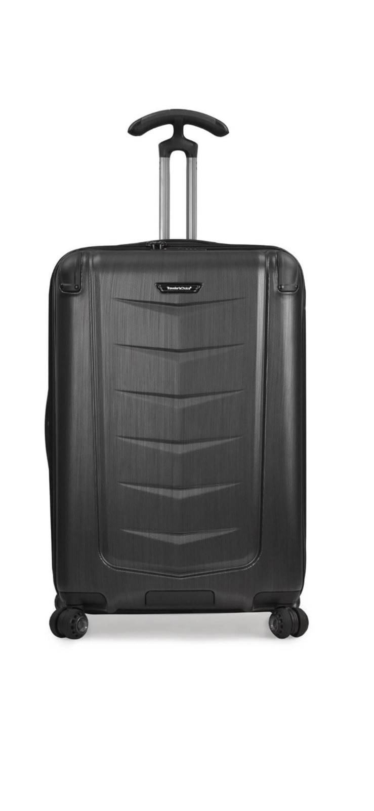 Polycarbonate Hardside Expandable Spinner Luggage, Brushed M