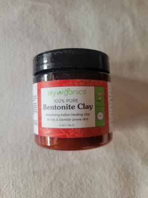 Sky Organics Indian Healing Clay with Detoxifying Bentonite Clay for Face, 100%
