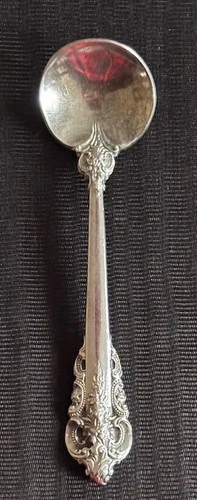 Wallace Grande Baroque Sterling Silver 2-1/2"  Salt Spoon No Monogram