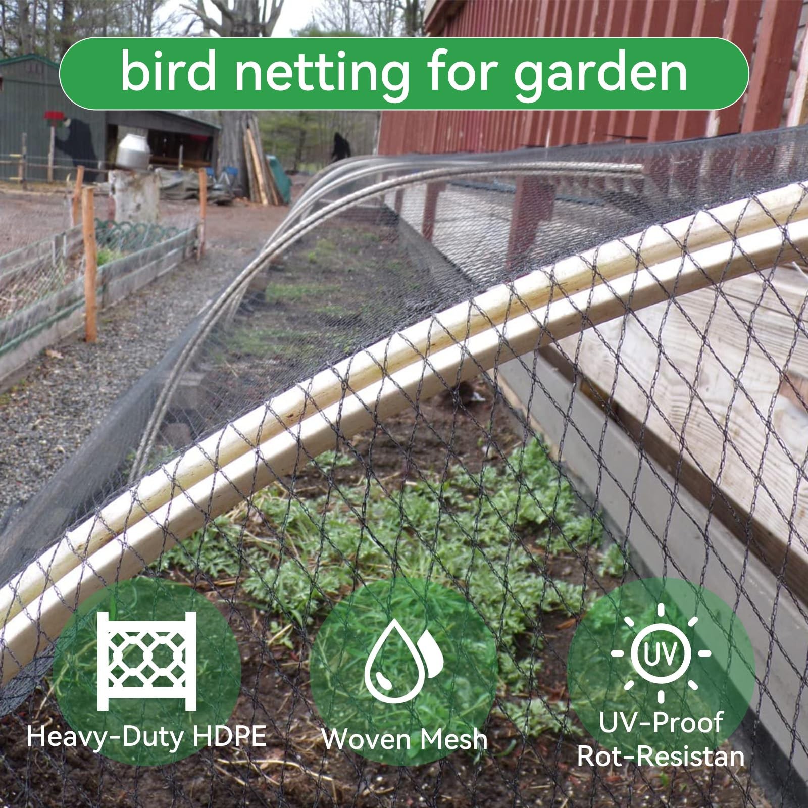 Window Bird Netting Bird Netting 10x30 FT 1/2 Inch Mesh Heavy Duty Woven Mesh Netting | eBay