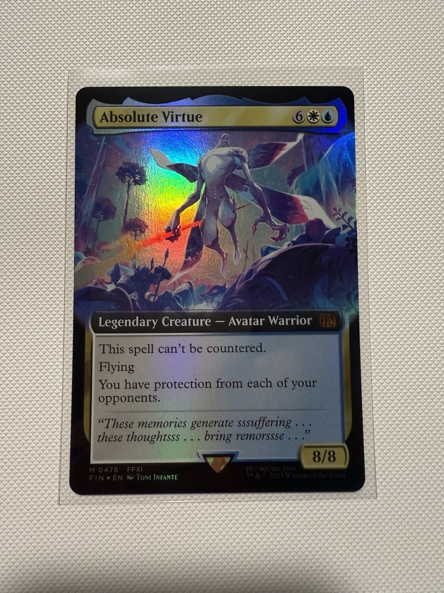 MTG Final Fantasy Absolute Virtue FOIL Extended Art | eBay