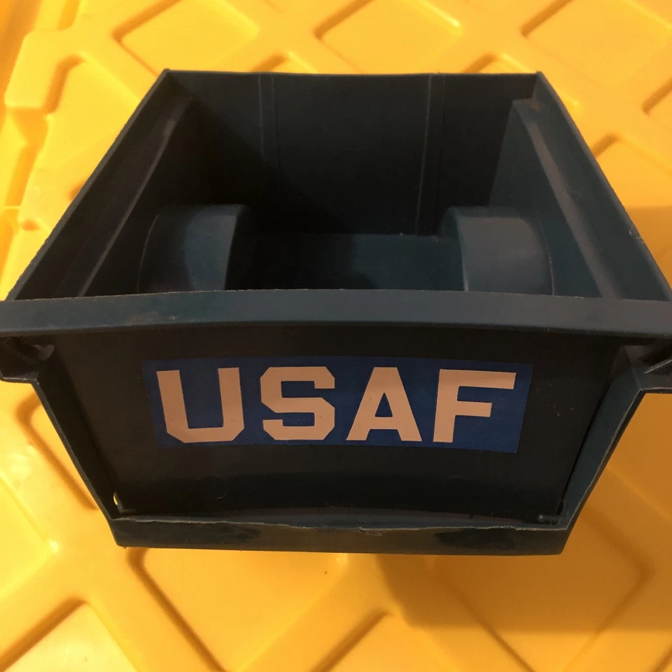 "Remolque Empire Toys 1976 Empire Toys vintage azul de la Fuerza Aérea para Jeep de la USAF - se adapta a GI JOE de 12""" Foto 4 de 4