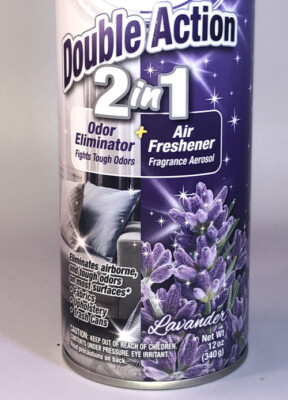 Wizard 2 in 1 Smoke Odor Eliminator-Air Freshener-Cigarette-Lavender Scent  12 OZ